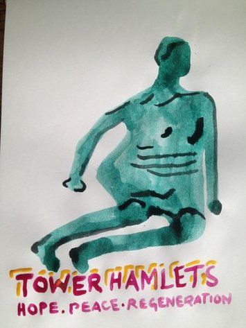 Bob and Roberta Smith's Art Party Public Meeting | Tower Hamlets Logo Design Competition | 17.11.2012, Hales Gallery, 3pm image